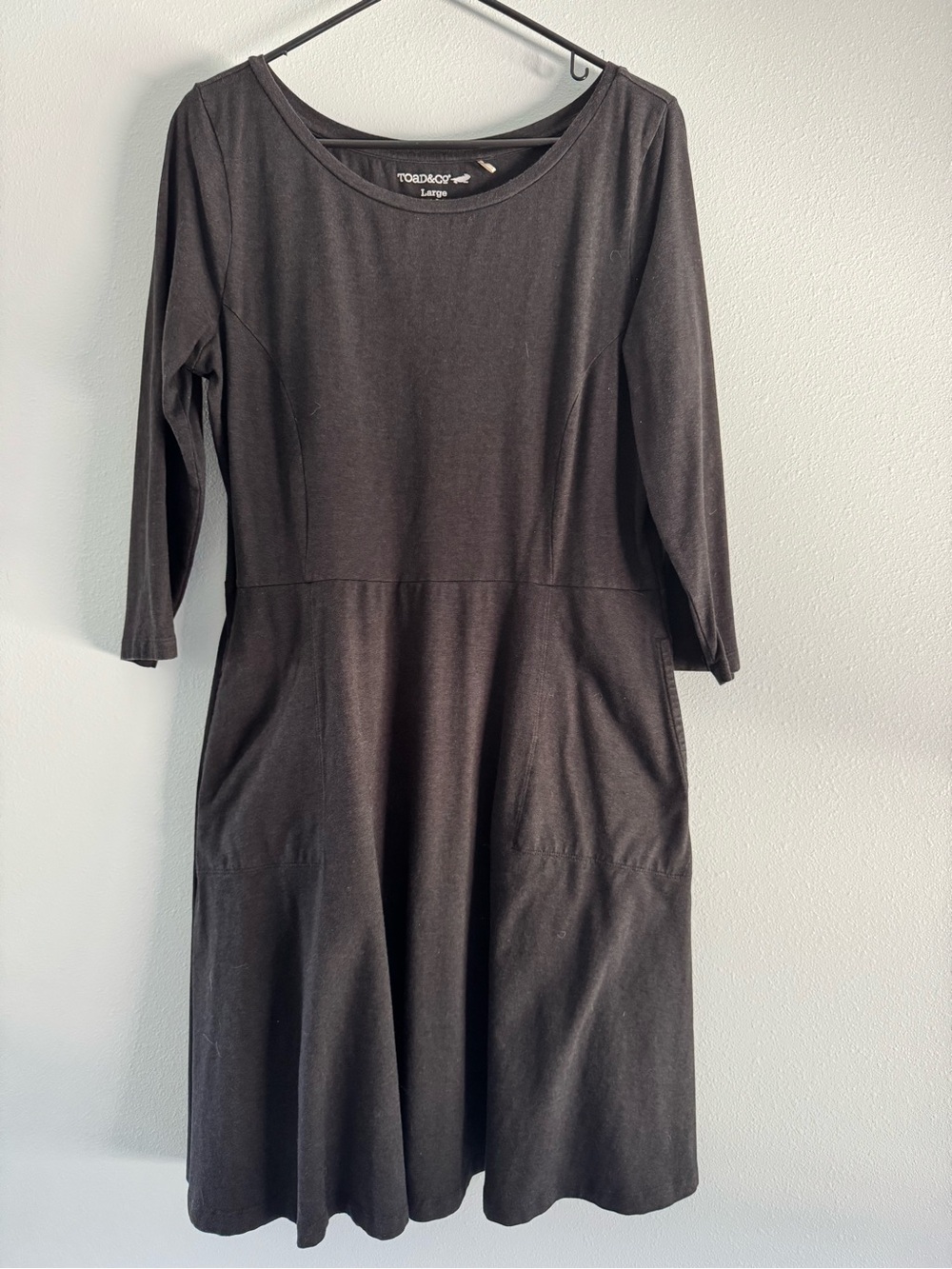 Toad & Co Faro Black dress size Large